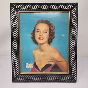 Vintage Metalcraft 8x10 Picture Frame With Mona Freeman Art Print